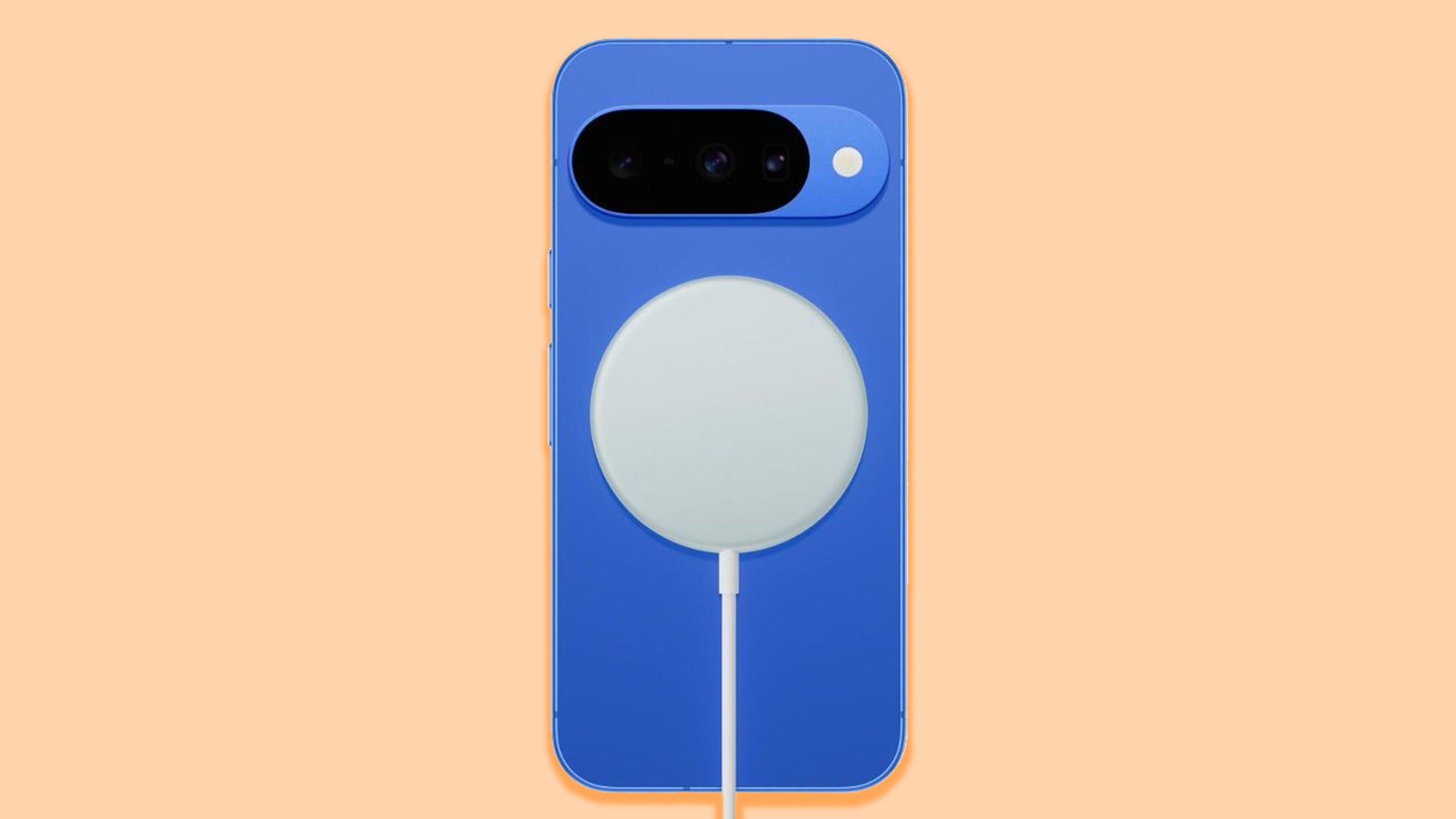 Pixel 10 with magnetic charger.