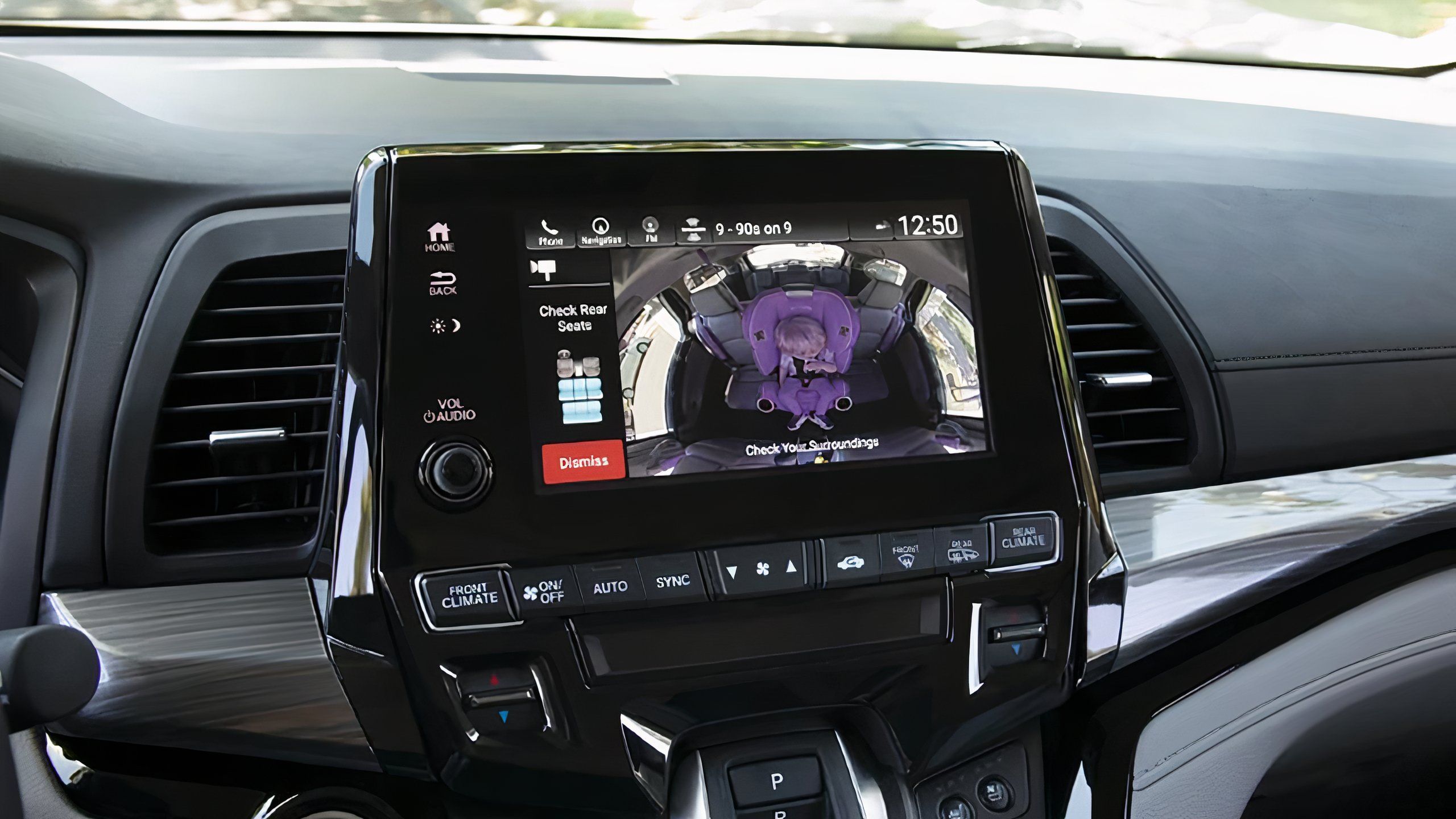 A Honda Rear Seat Reminder System at work in a 2022 Honda Odyssey. 