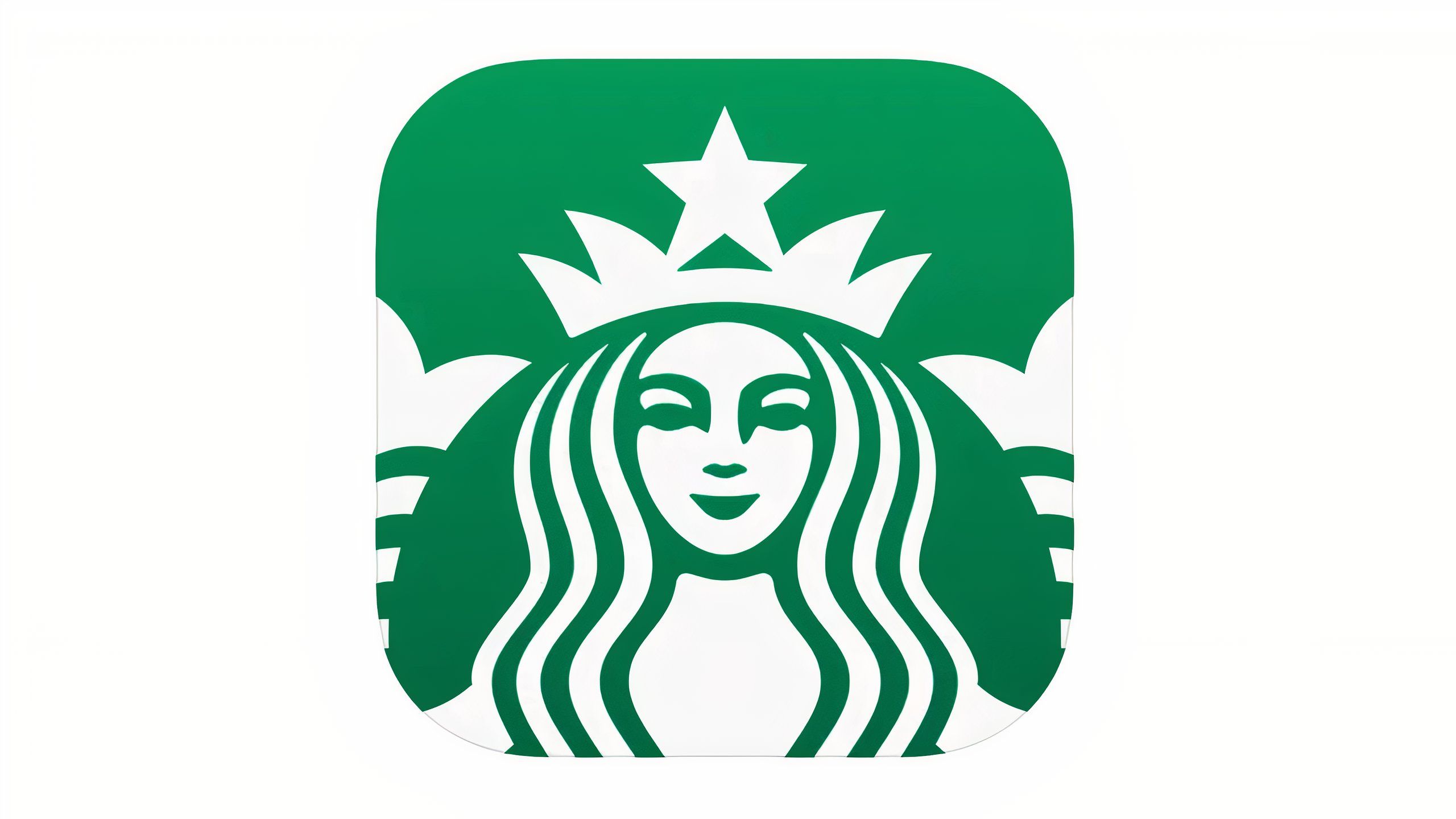 The green Starbucks siren app icon on a white background.