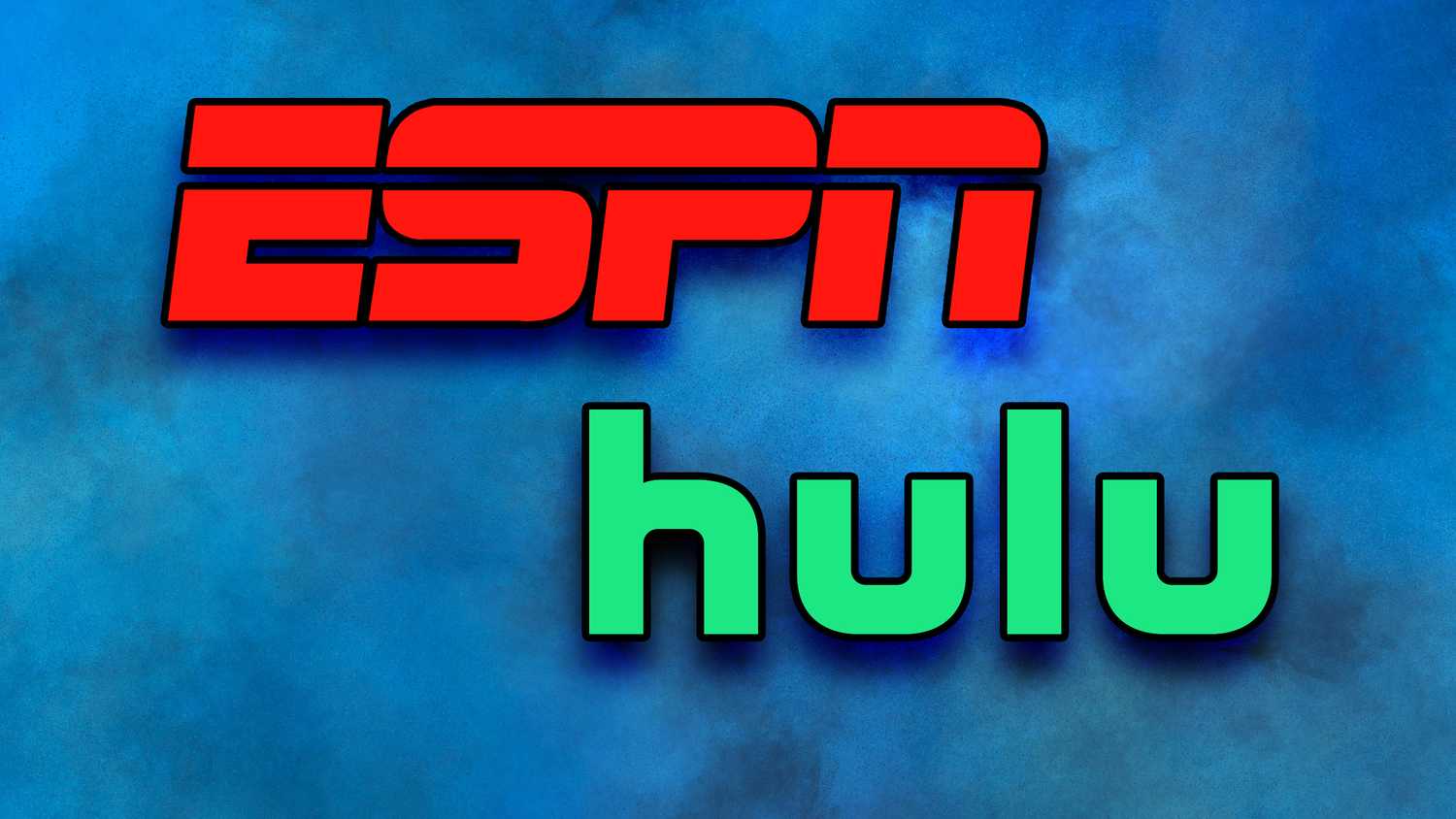 ESPN and Hulu logo on blue background.
