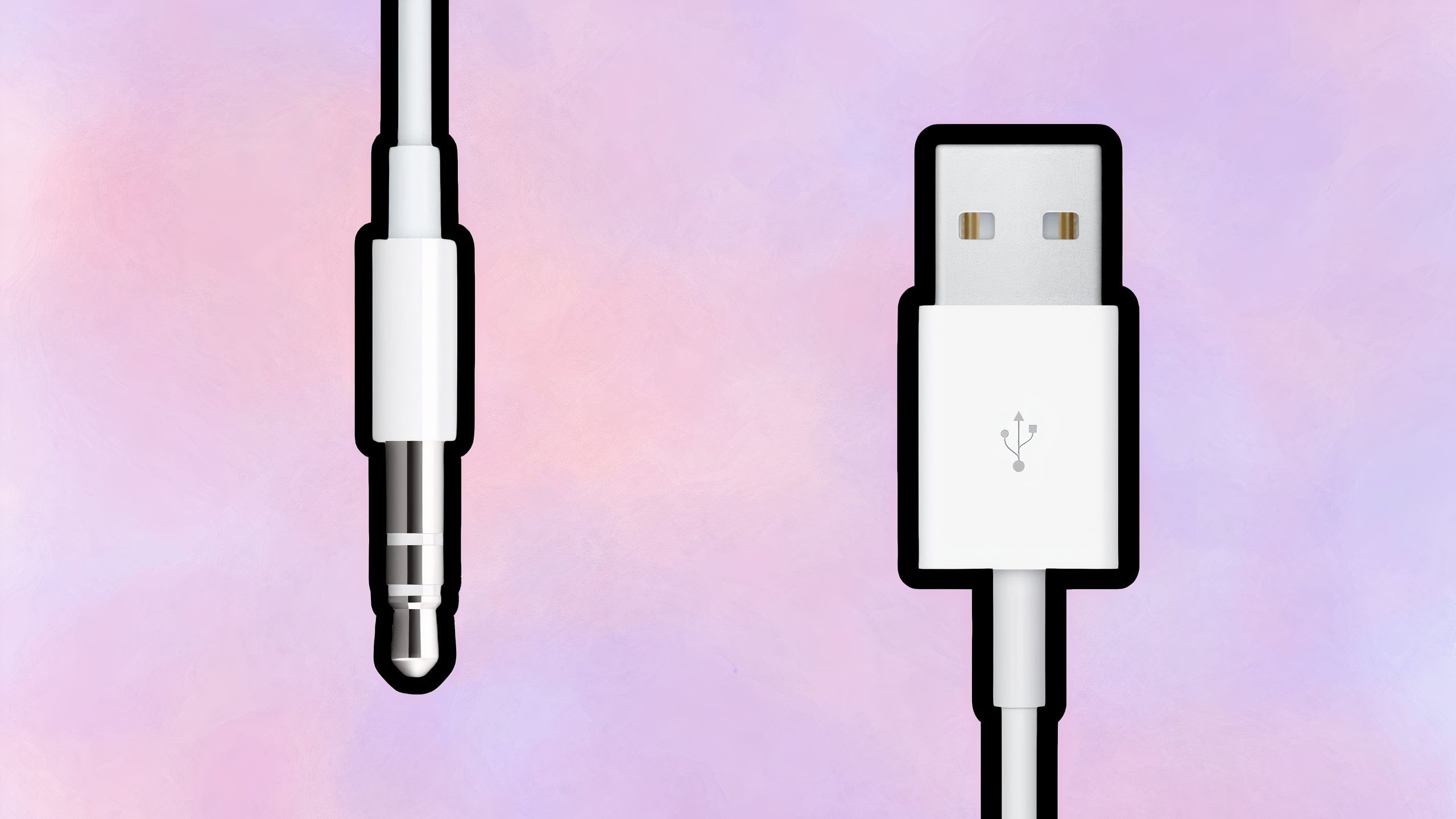 USB Type-A and 3.5mm headphone jack Apple
