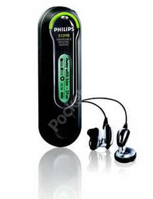 philips 512mb wearable digital audio image 1