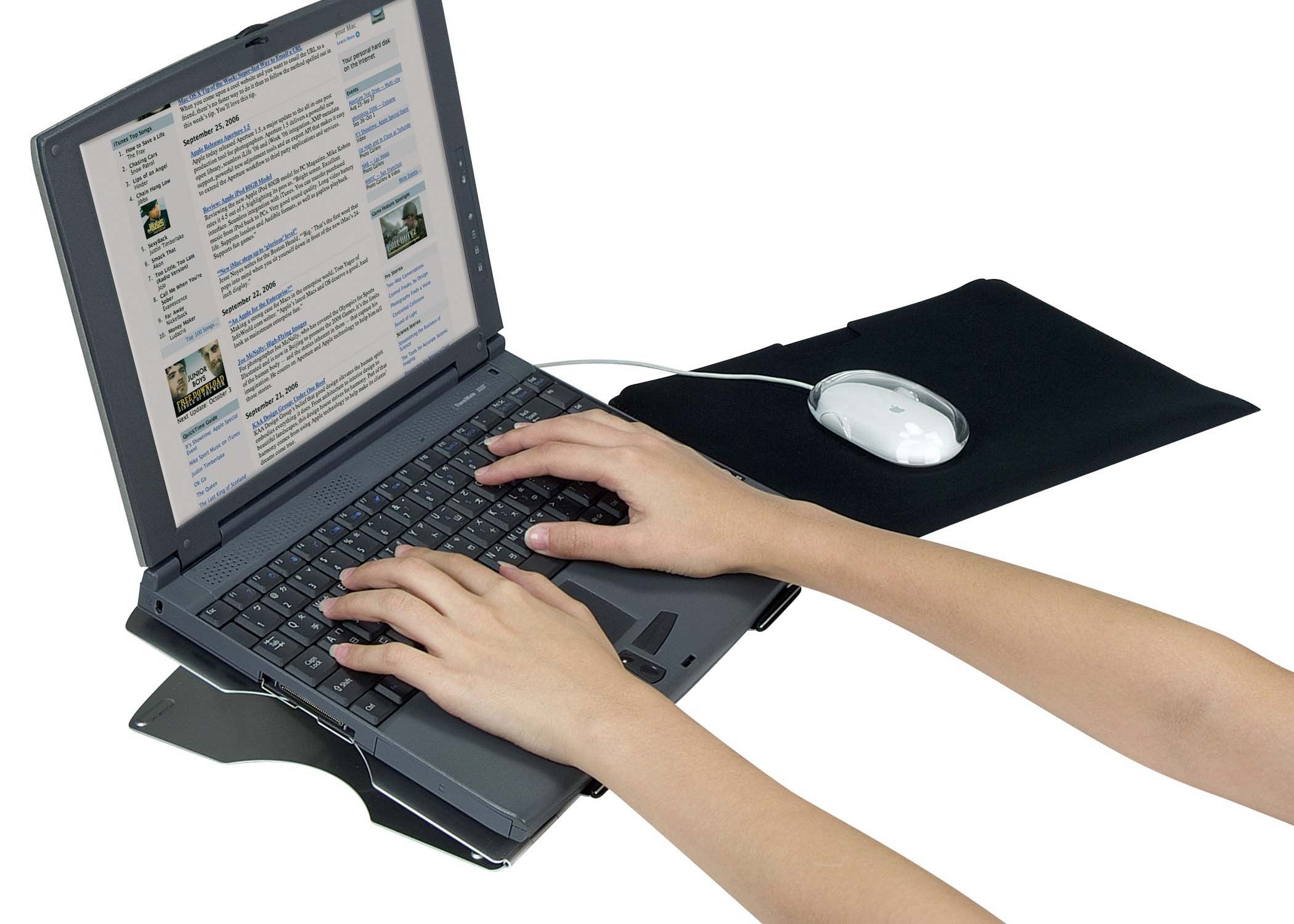 laptop desk aluminium image 1