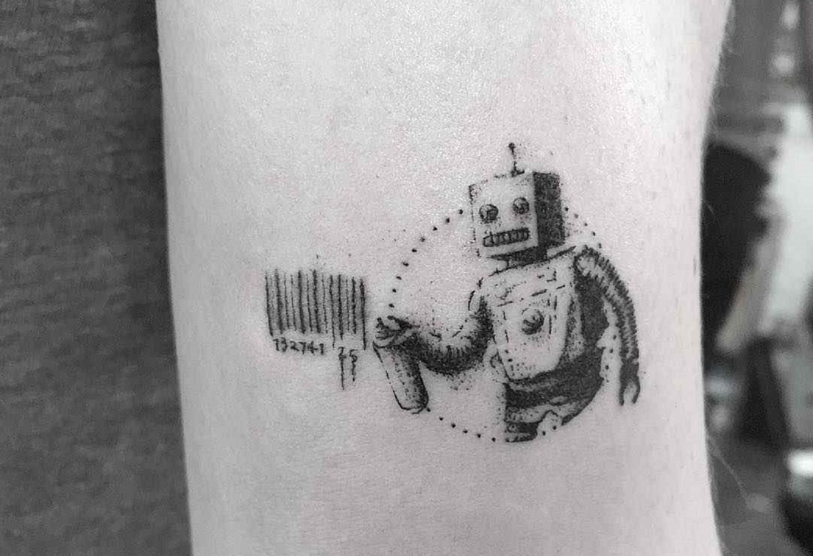 Robot Hand Tattoo - Temu