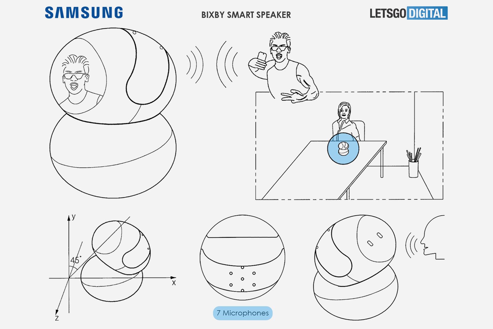 Samsungs Bixby smart speaker might have this pivoting head display image 1