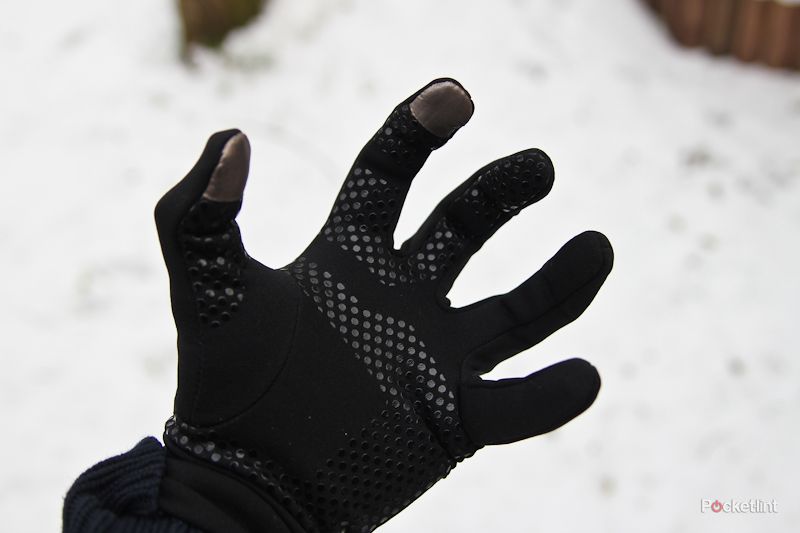 north face etip gloves hands on image 7