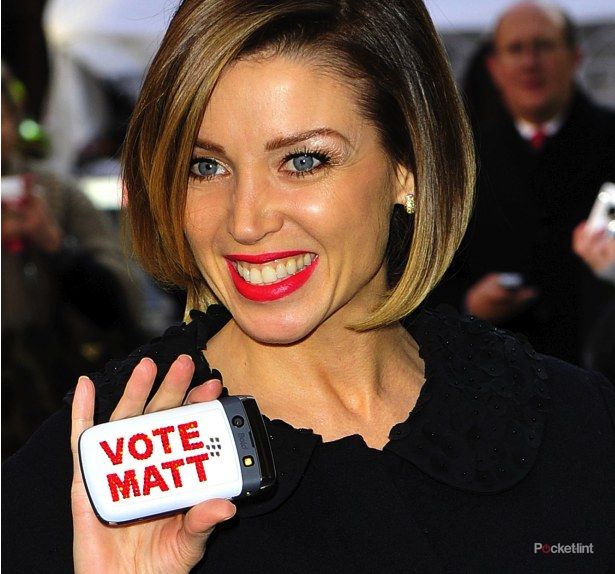 x factor s dannii minogue campaigns for matt cardle with blackberry bold image 1