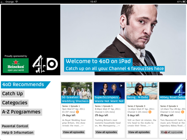 4od catch up comes to ipad we go hands on image 1