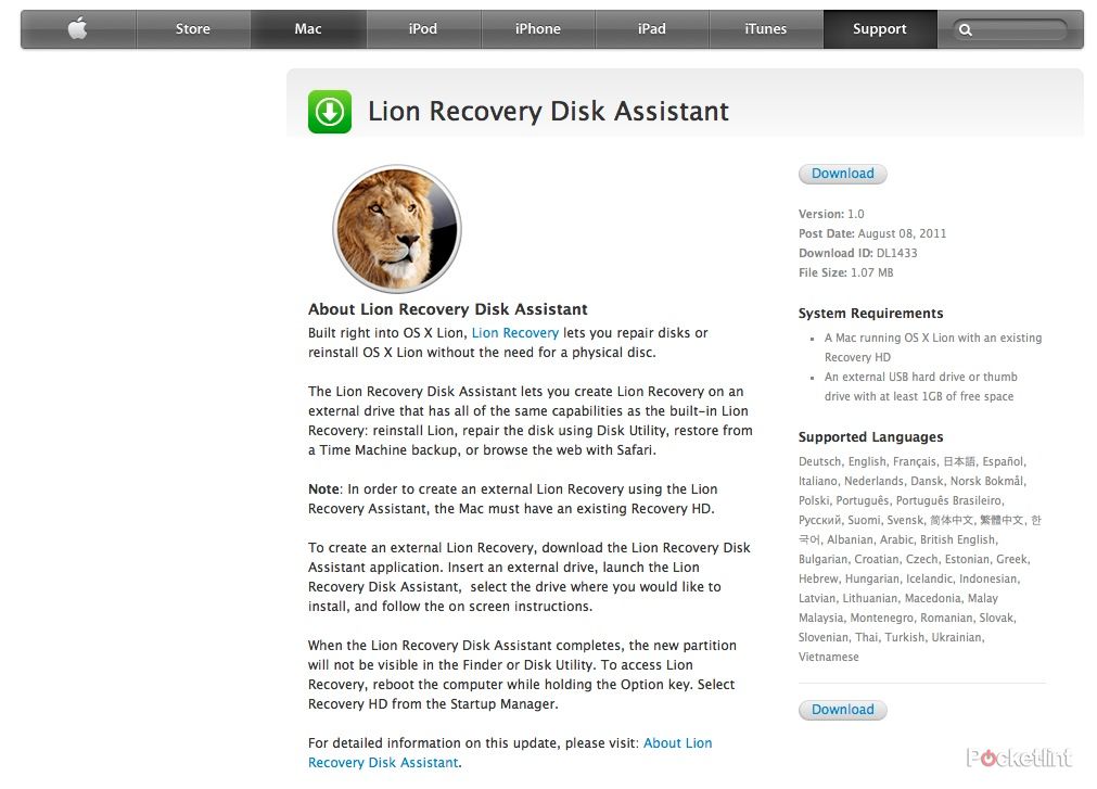 how to create an apple mac os x lion recovery disk image 8