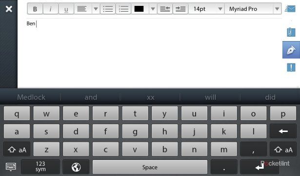 swiftkey powering blackberry playbook 2 0 keyboard image 1