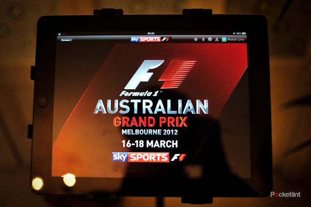 sky sports for ipad f1 pictures and hands on image 1