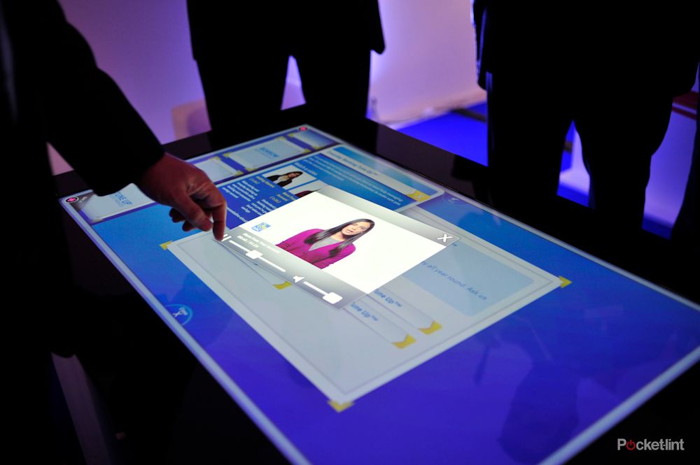 microsoft surface with pixelsense pictures and hands on image 3