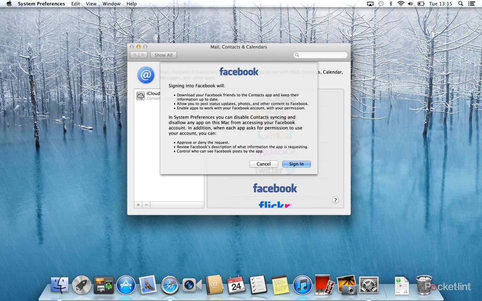 facebook in os x mountain lion details we go hands on image 1