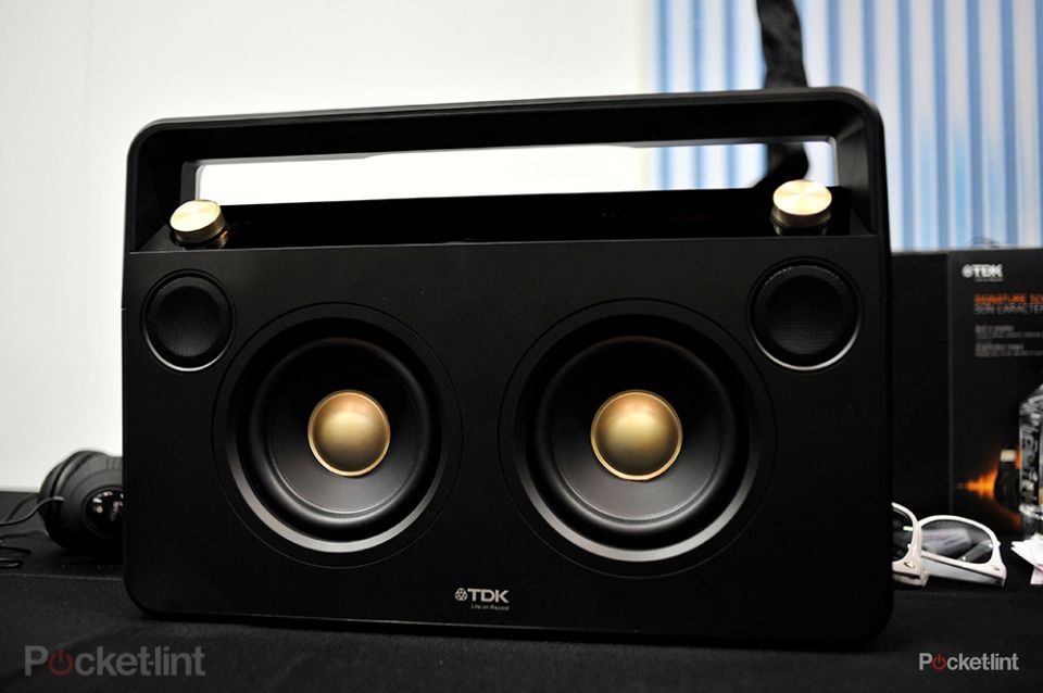 tdk boombox sound cube and weatherproof speakers pictures and hands on image 1