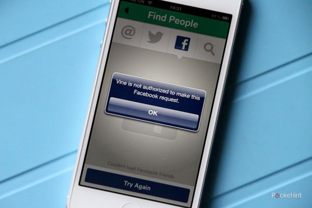vine for iphone twitter sign in issues fixed loses friends with facebook image 1