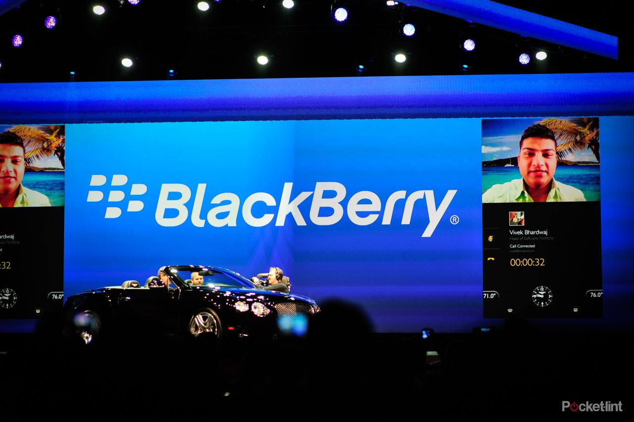 blackberry conducts first phone to car video call via bb10 powered bentley image 1