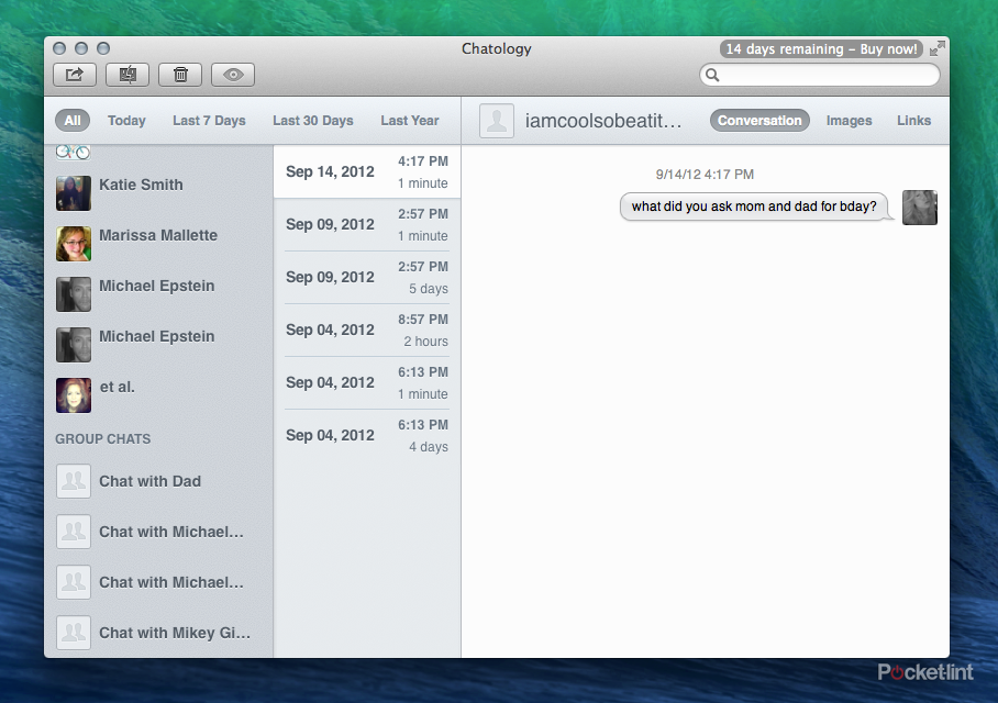 flexbits launches chatology a better search app for os x messages image 1