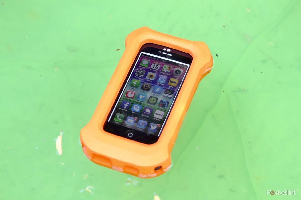 lifeproof life jacket for iphone 5 case big orange and it floats too image 4
