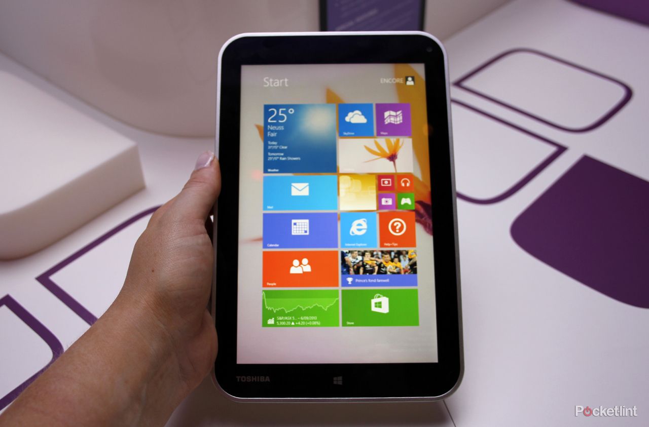 toshiba encore tablet pictures and hands on image 1