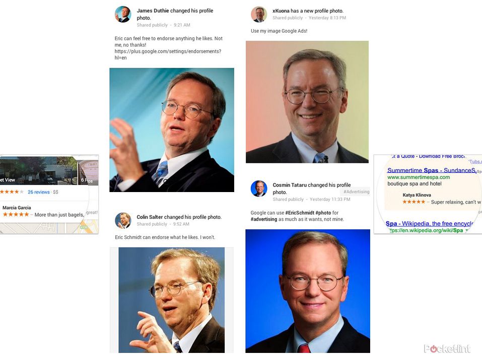 don t like google s new ads change your photo to eric schmidt s mug in protest image 1