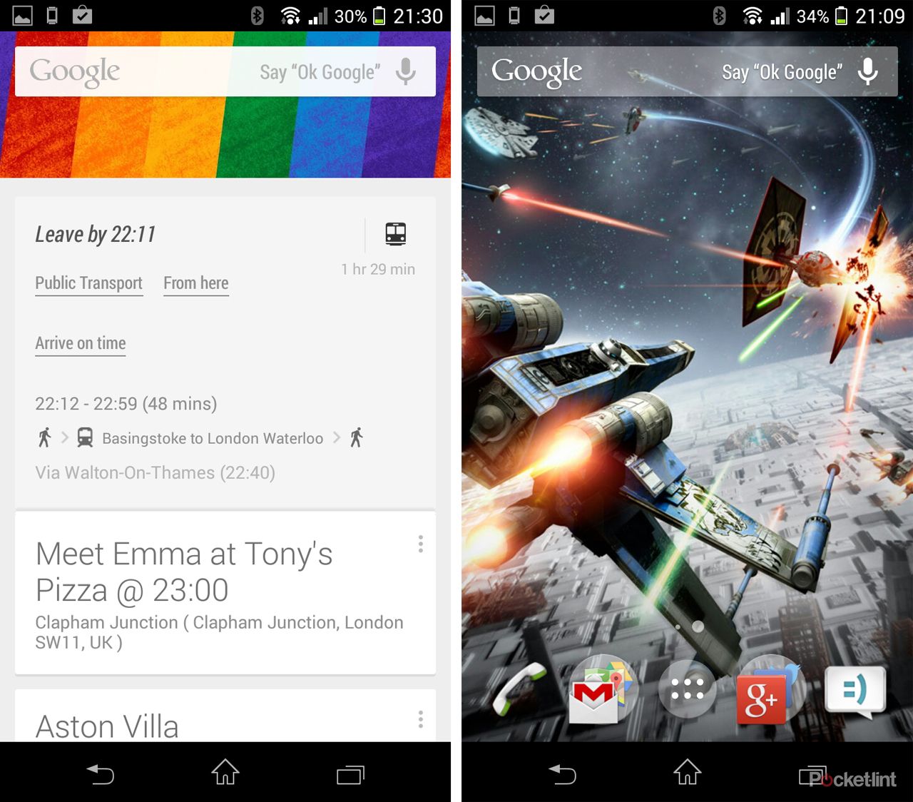 google search update enables ok google in uk and canada enhanced time to leave options image 2
