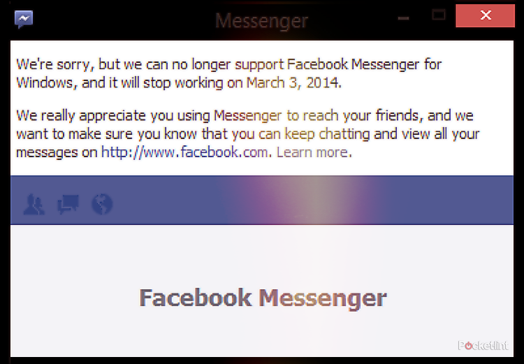 facebook messenger app for windows desktop to shut down in march image 1
