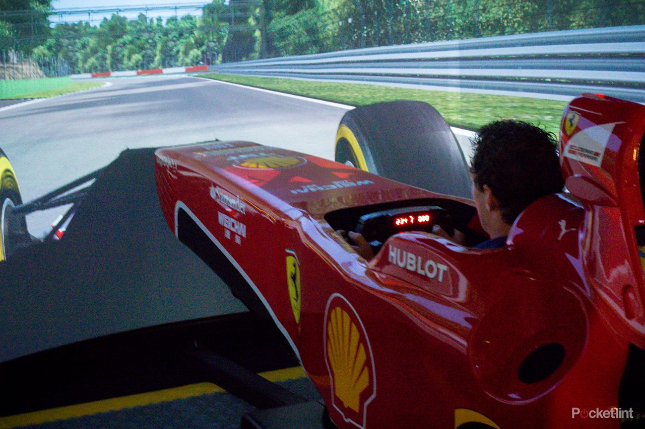 how not to drive an f1 car hands on with the 500k shell pro ferrari f1 simulator image 4