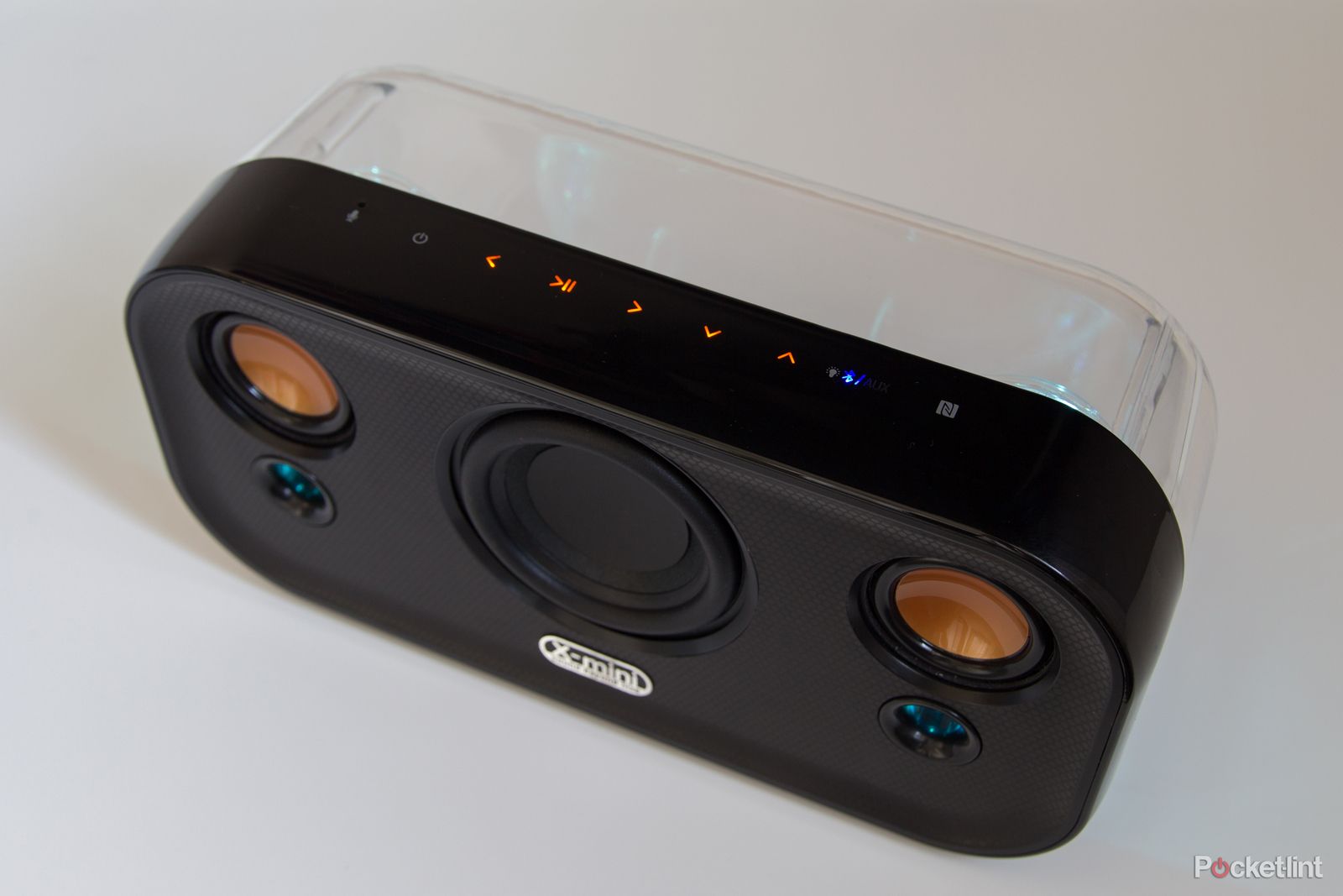 x mini clear bluetooth speaker review image 1