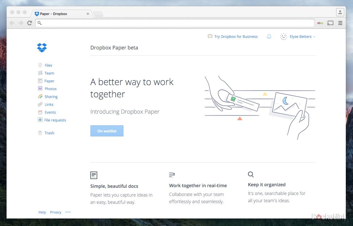 dropbox paper is a google docs like text editor that doubles as a chat room image 1