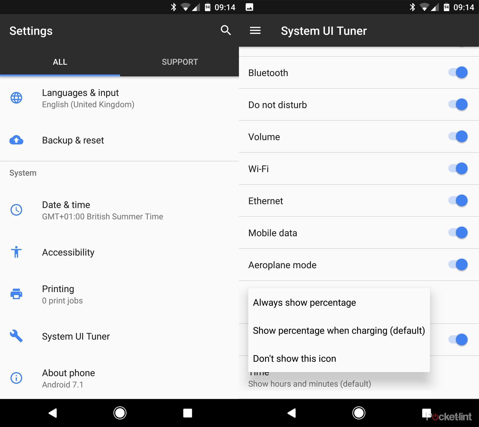 how to show battery percentage on your android 7 nougat device image 2