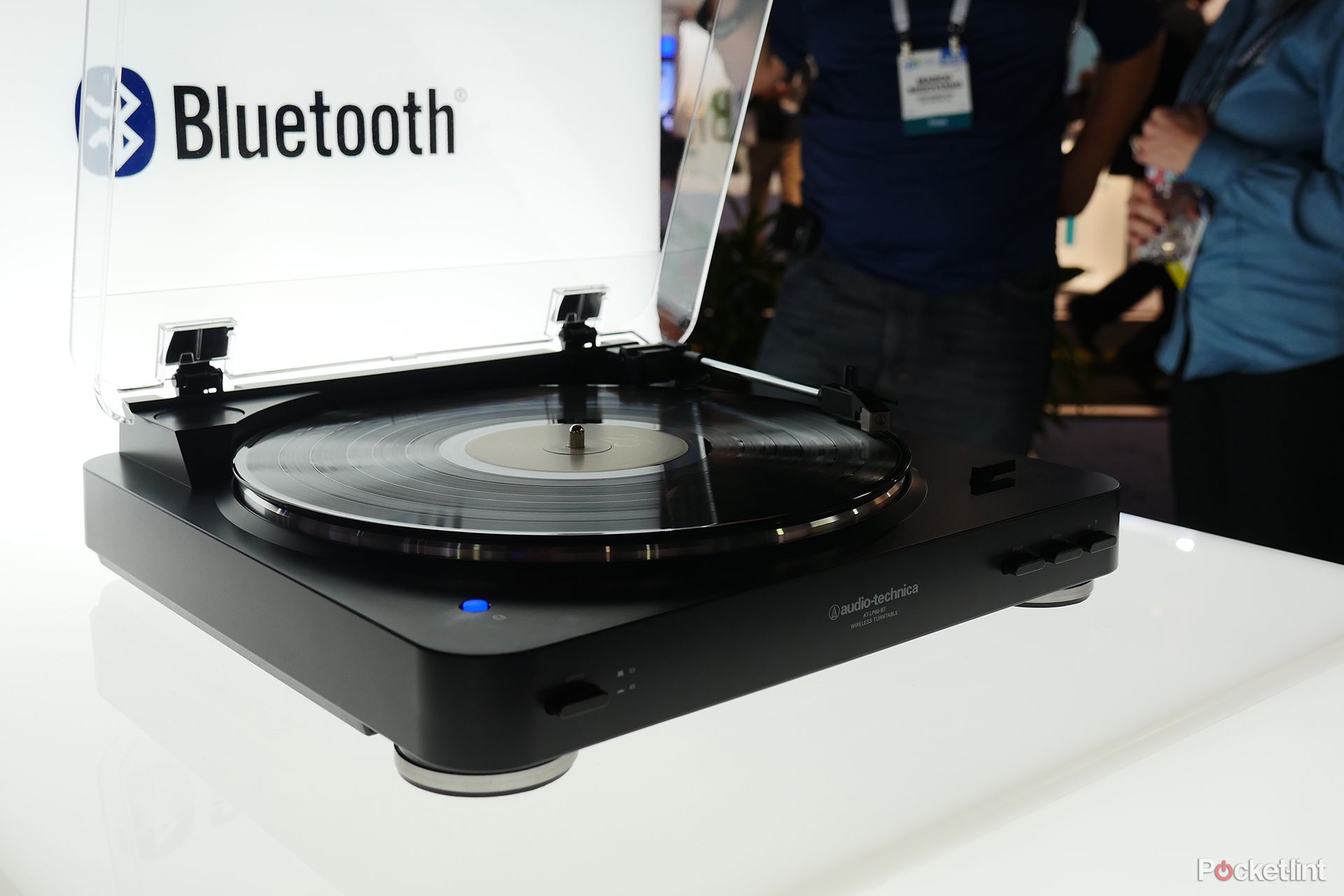 vinyl fan audio technica at lp60bt bluetooth turntable offers cool without the wires image 1