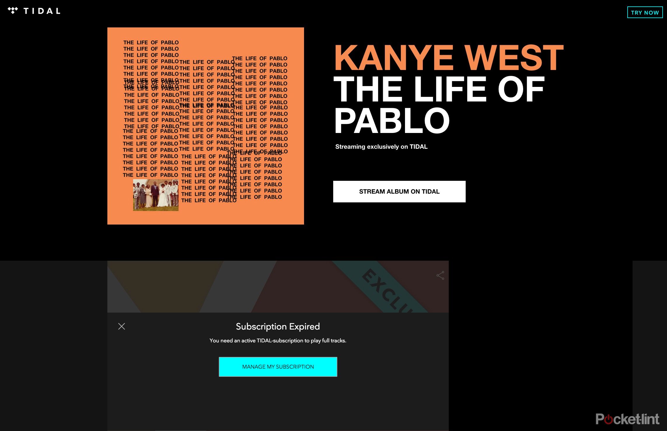 tidal extended its free trial by 30 days all because kanye updated his album image 1