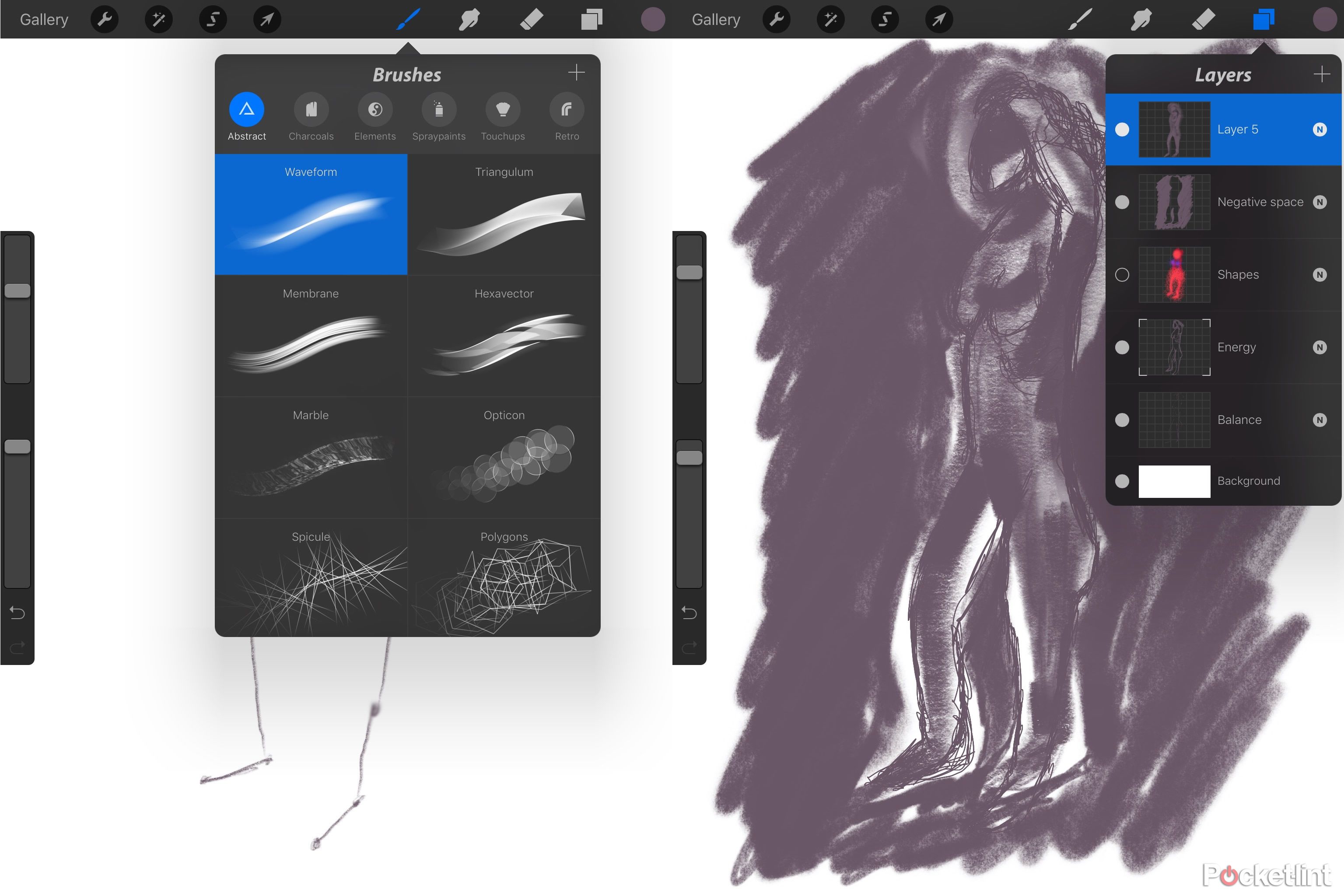 Image 3: Drawing on iPad Pro at the Royal Academy
