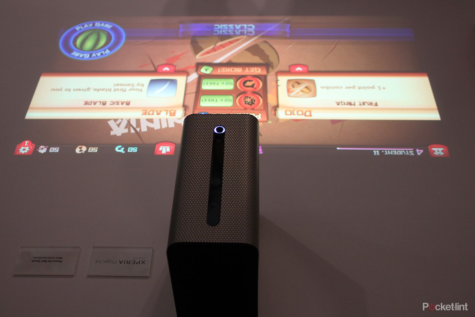 sony xperia projector concept will let you play candy crush on the kitchen table image 3