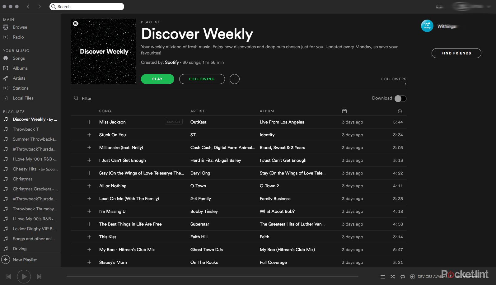 Spotify days best sale before online