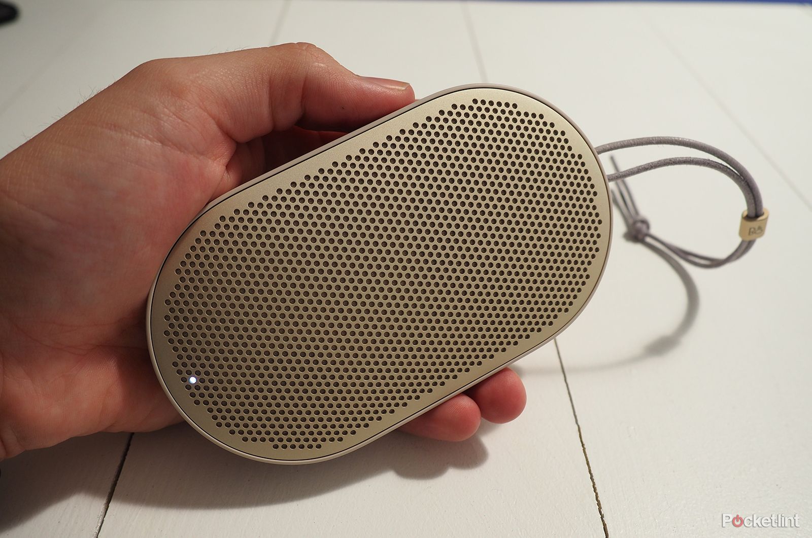 b o play beoplay p2 is a palm sized wireless speaker you control with your hands image 1