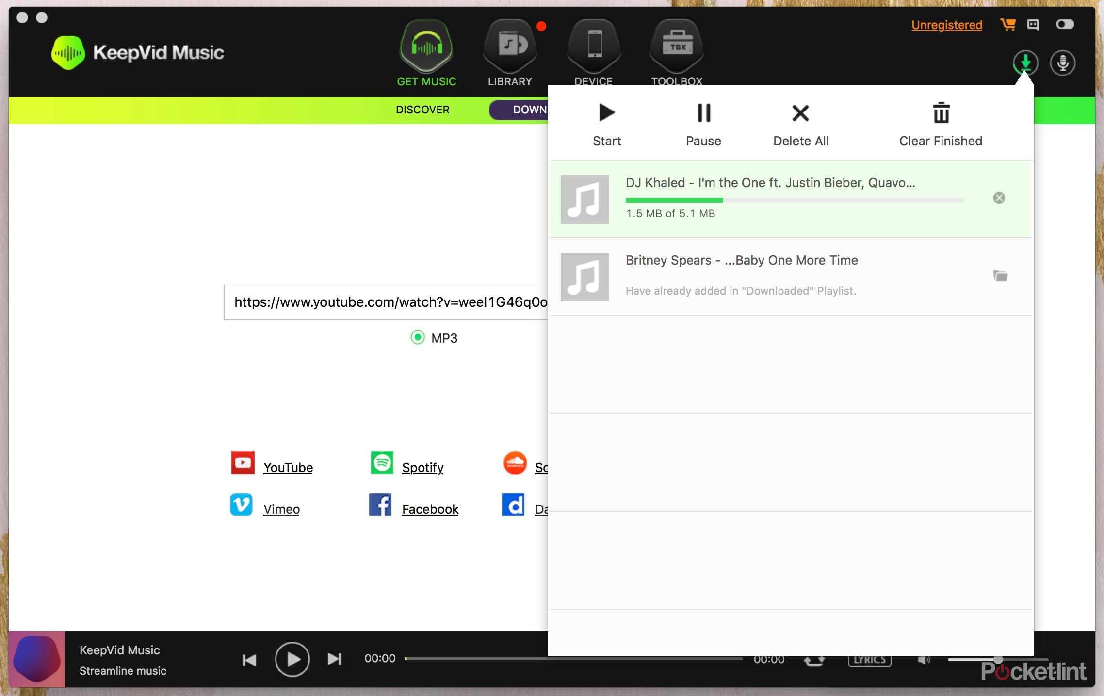 KeepVid Music Download any song or video from the web to your Mac or PC
