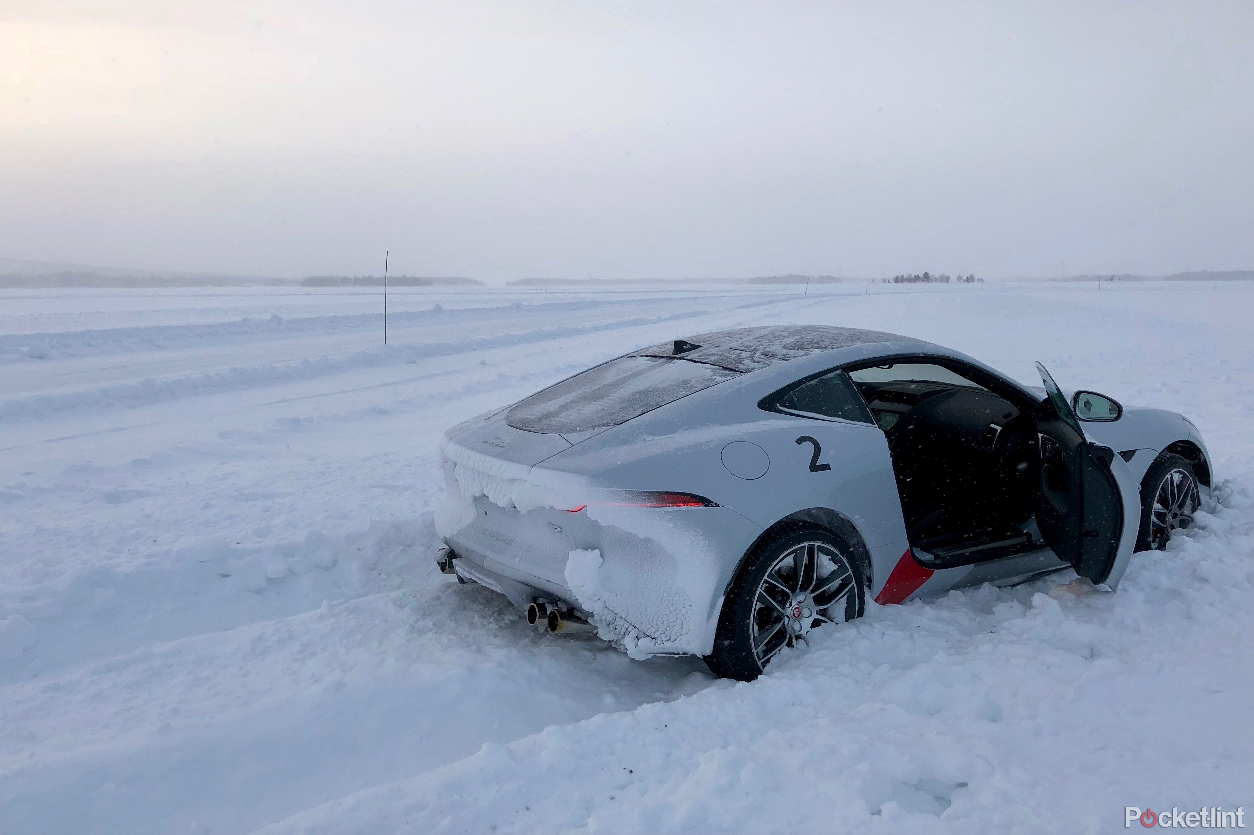 Driving on ice at the JLR Ice Academy on the edge of the arctic circle image 4