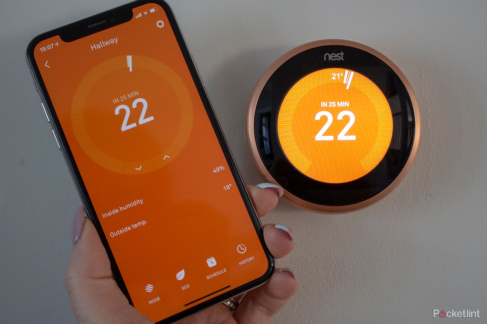 How to set humidity on NEST 