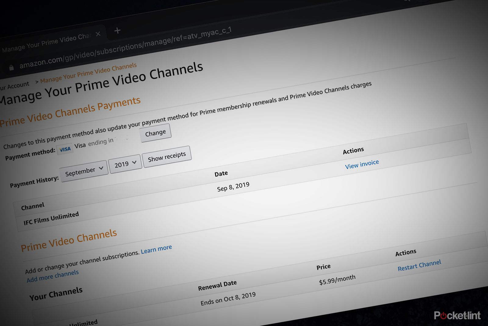 Manage prime 2025 channel subscriptions