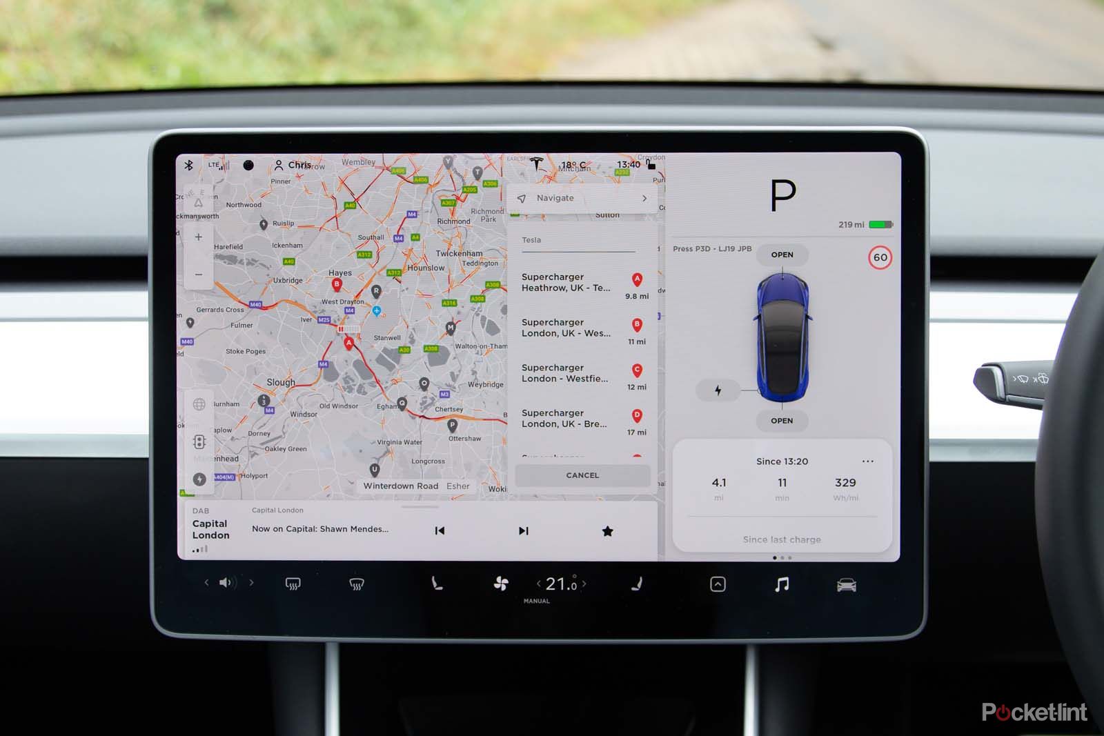 Tesla model 3 on sale navigation settings