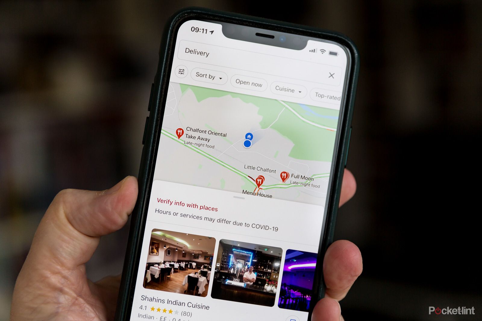 Google Maps now highlights restaurants near you that deliver image 1