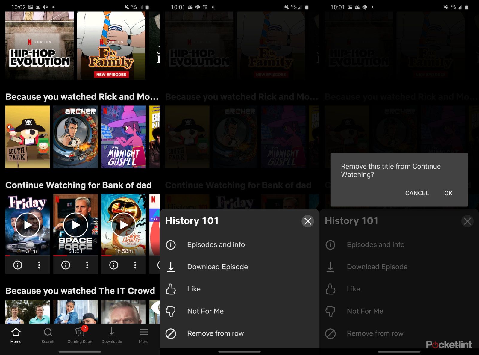 You can now easily remove titles from your Netflix continue watching row image 2