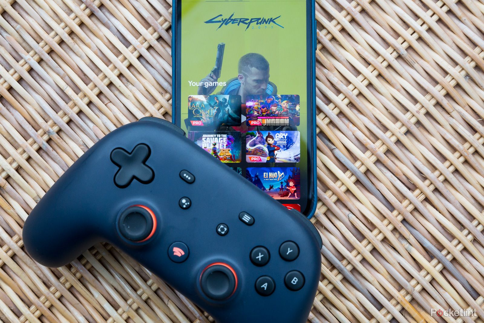 Iniciando Um Jogo No Google Stadia App Smartphone Cloud Gaming