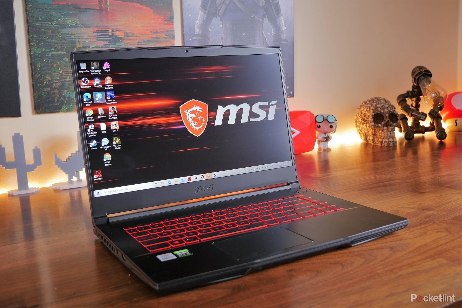 MSI GF65 Gaming Laptop: 15.6 144Hz FHD 1080p, Intel Core i7-10750H 6 Core,  NVIDIA GeForce RTX 3060, 16GB, 512GB NVMe SSD, WiFi 6, Red Keyboard, Win