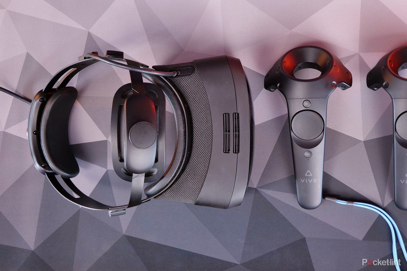 Varjo Aero VR headset and Vive Wands