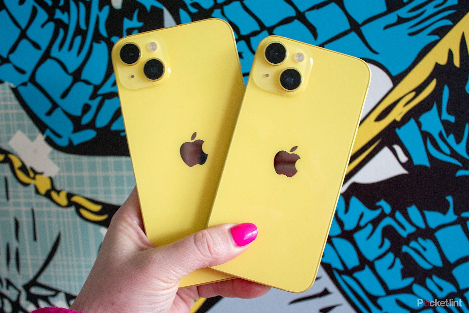 iPhone 14 and iPhone 14 Plus in yellow