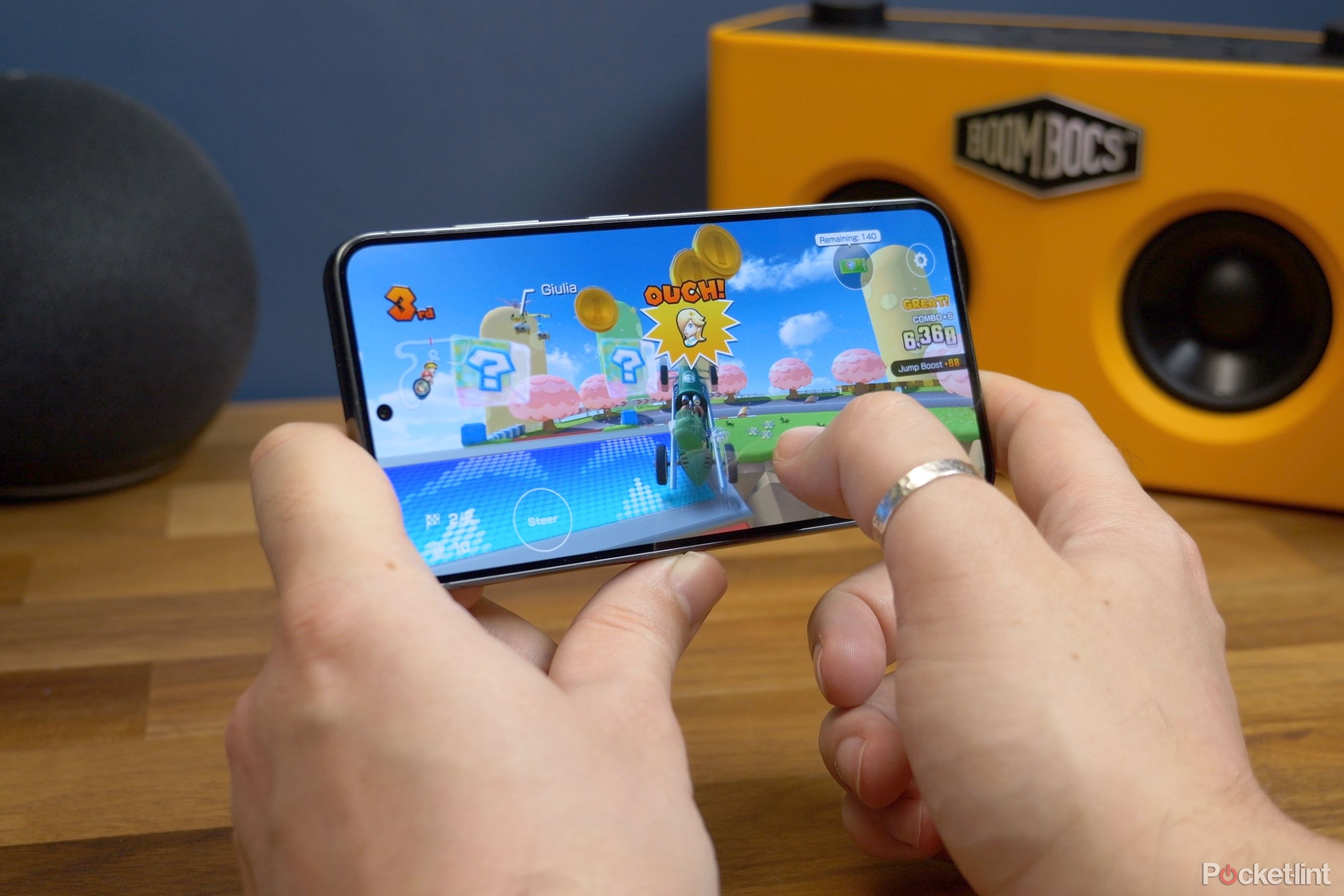 Samsung Galaxy S23 gaming in hand