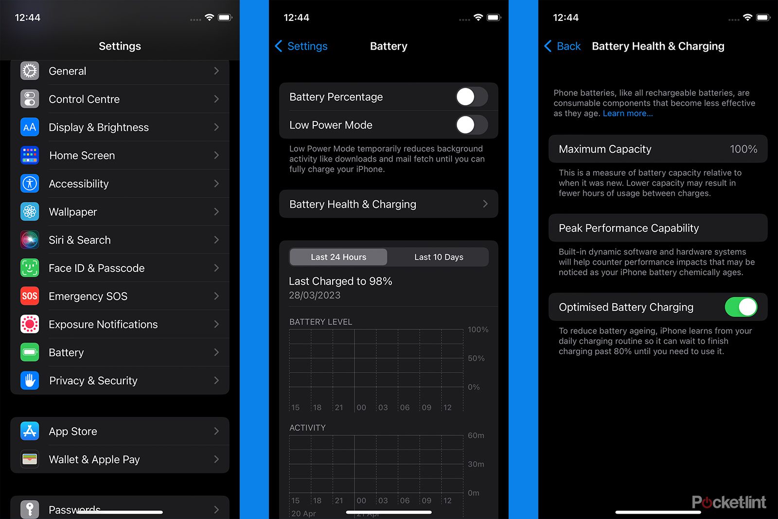 Optimised Battery Charging iPhone