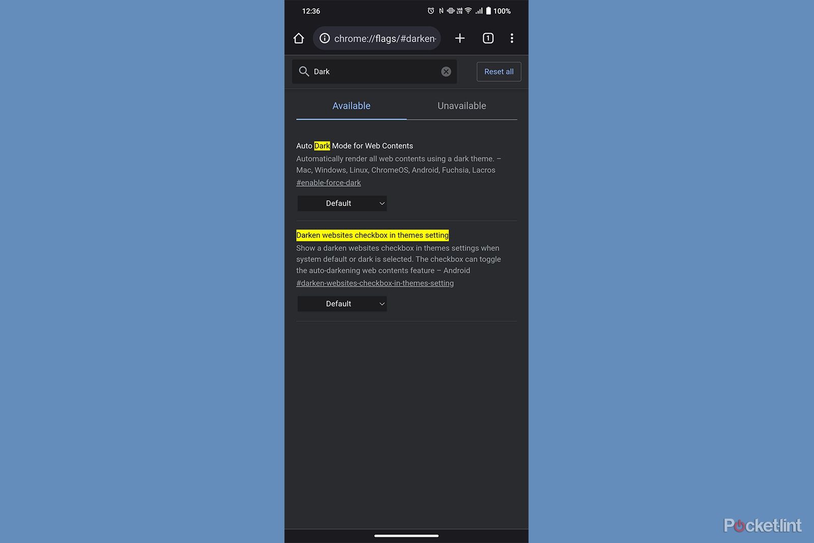 Enable Dark Mode Chrome Android